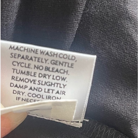 Eileen Fisher V Neck Twist Front Dress with Stretch - Picture 4 of 4